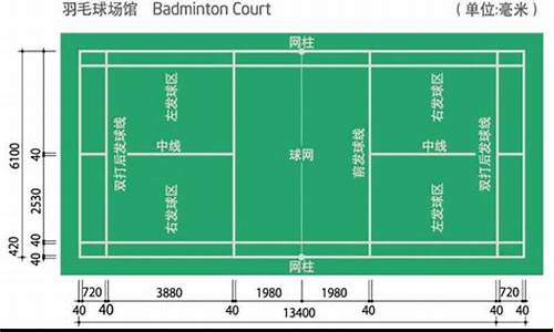 标准的羽毛球场地尺寸是多少米_标准的羽毛球场地尺寸