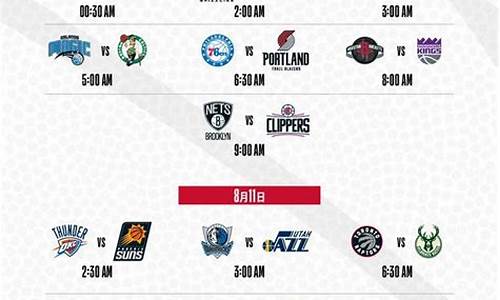 今日nba比赛赛程表_今日NBA比赛赛程表